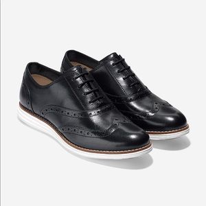 Cole Hana ZeroGrand leather wingtip shoes